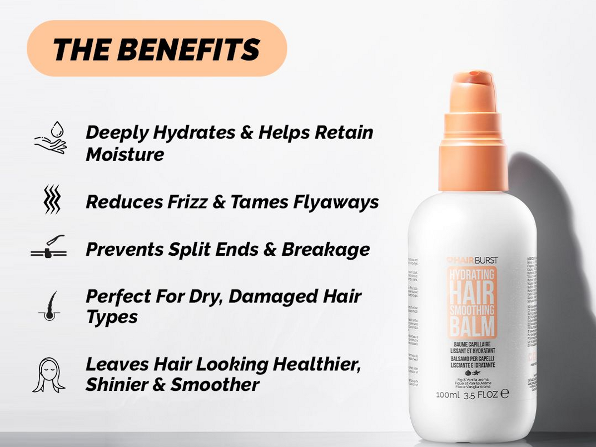 The benefits of our Hair Smoothing Balm...