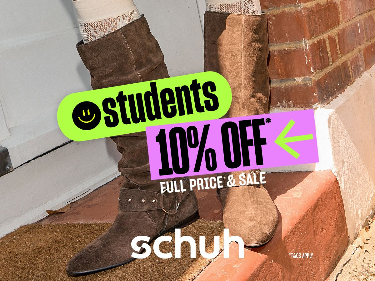 Students, get an extra 10% off sale* 🏷️