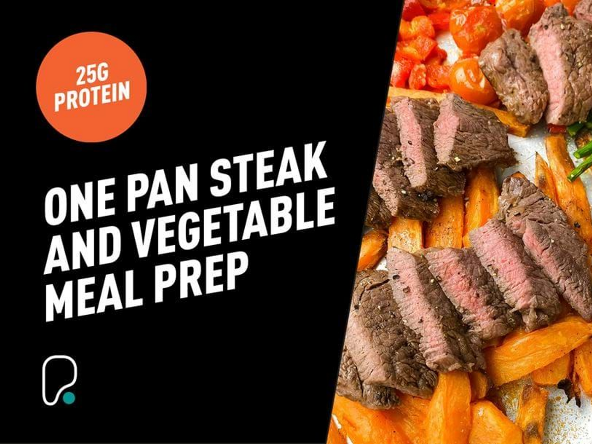 One Pan Steak And Vegetable Meal Prep