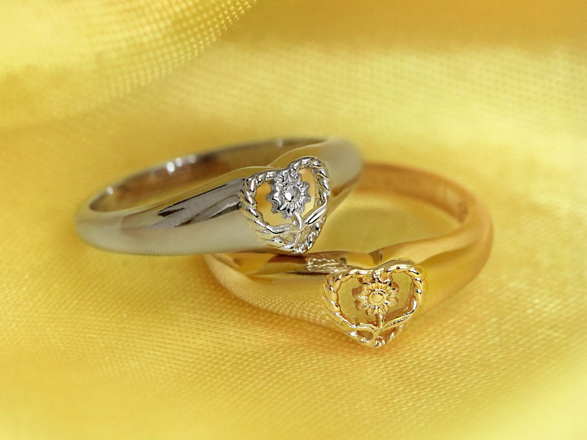 Sunflower Heart Ring