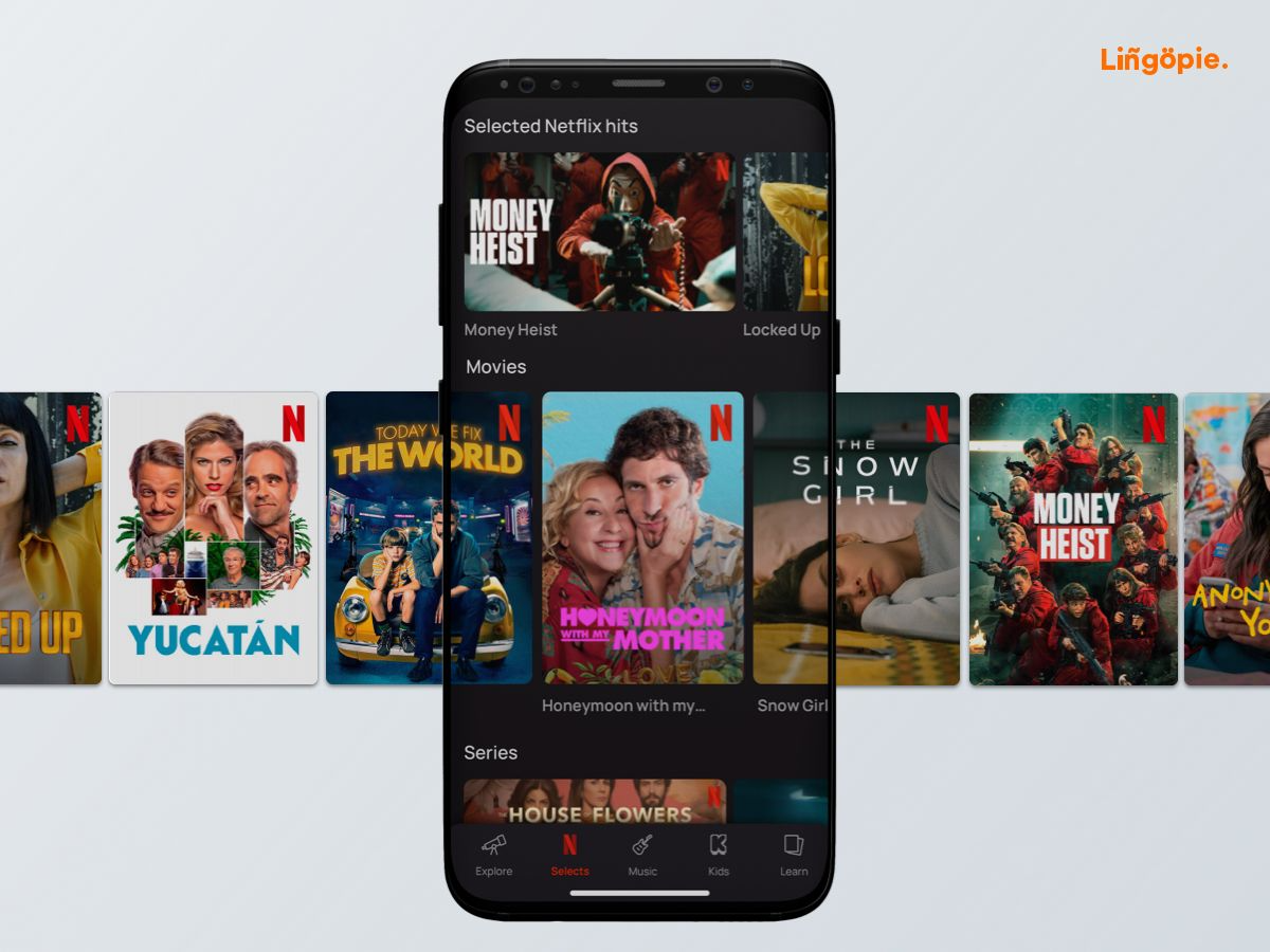 Use Lingopie's technology to learn with Netflix shows.