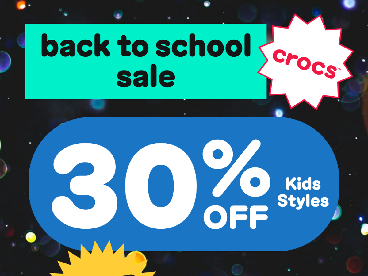 Don't Miss Crocs' Back to School Event Promo!