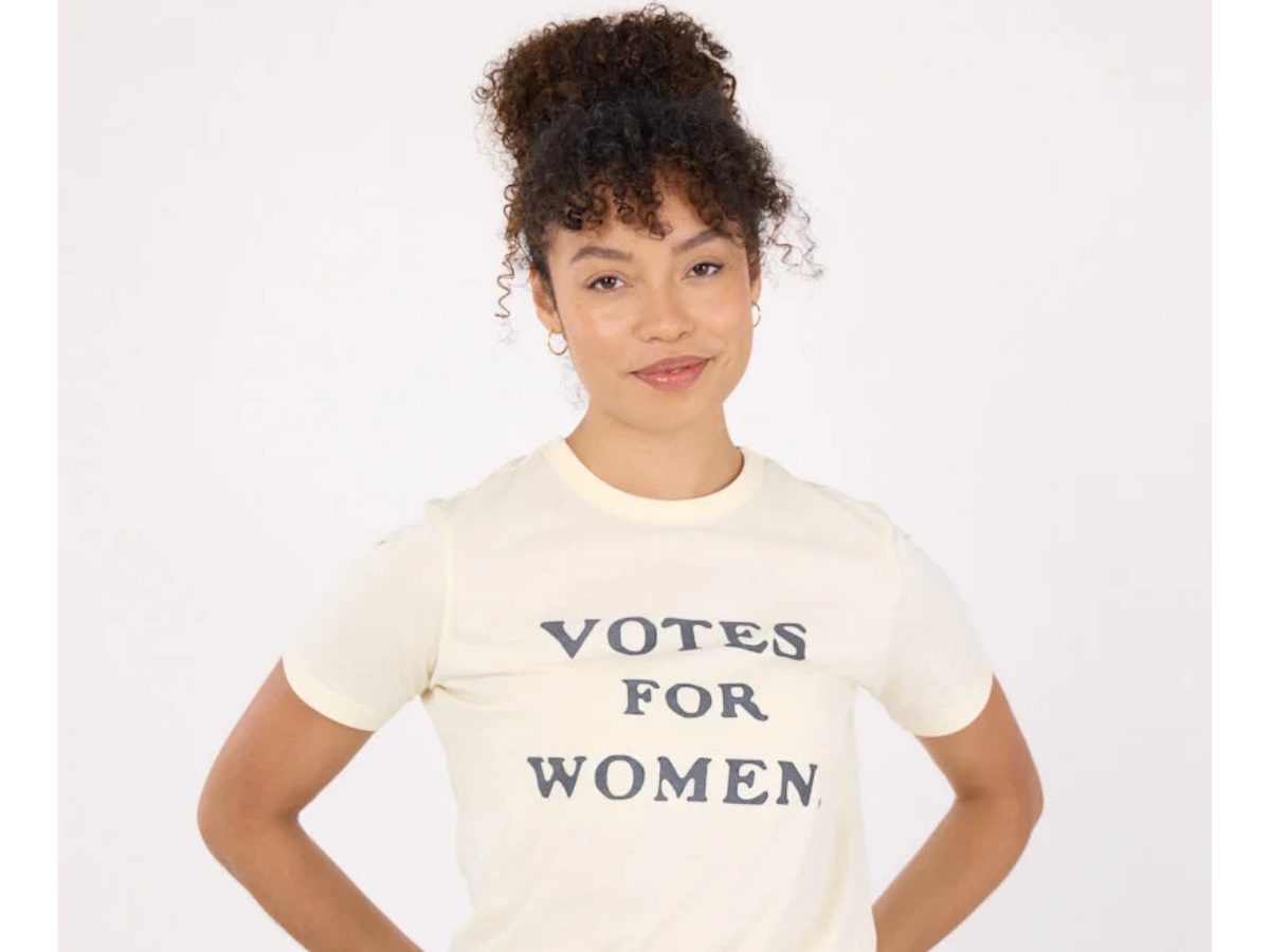 Suffra-get this! For each Emmie Tee sold, we're donating £10 to Emmeline's Pantry!