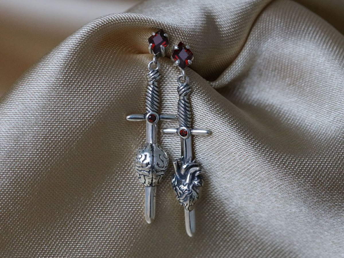 The Heart & Brain Earrings