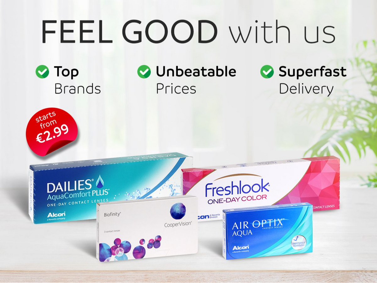Feel GOOD with unbeatable prices on branded contact lenses✨