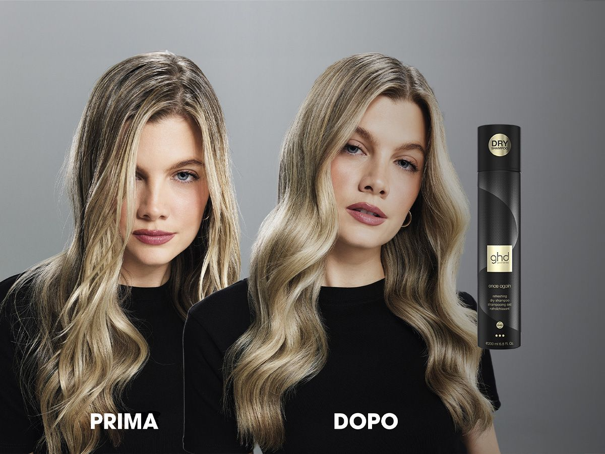 Non hai tempo di lavarti i capelli? Nuovo shampoo secco ghd Once Again -15%💁🏻‍♀️