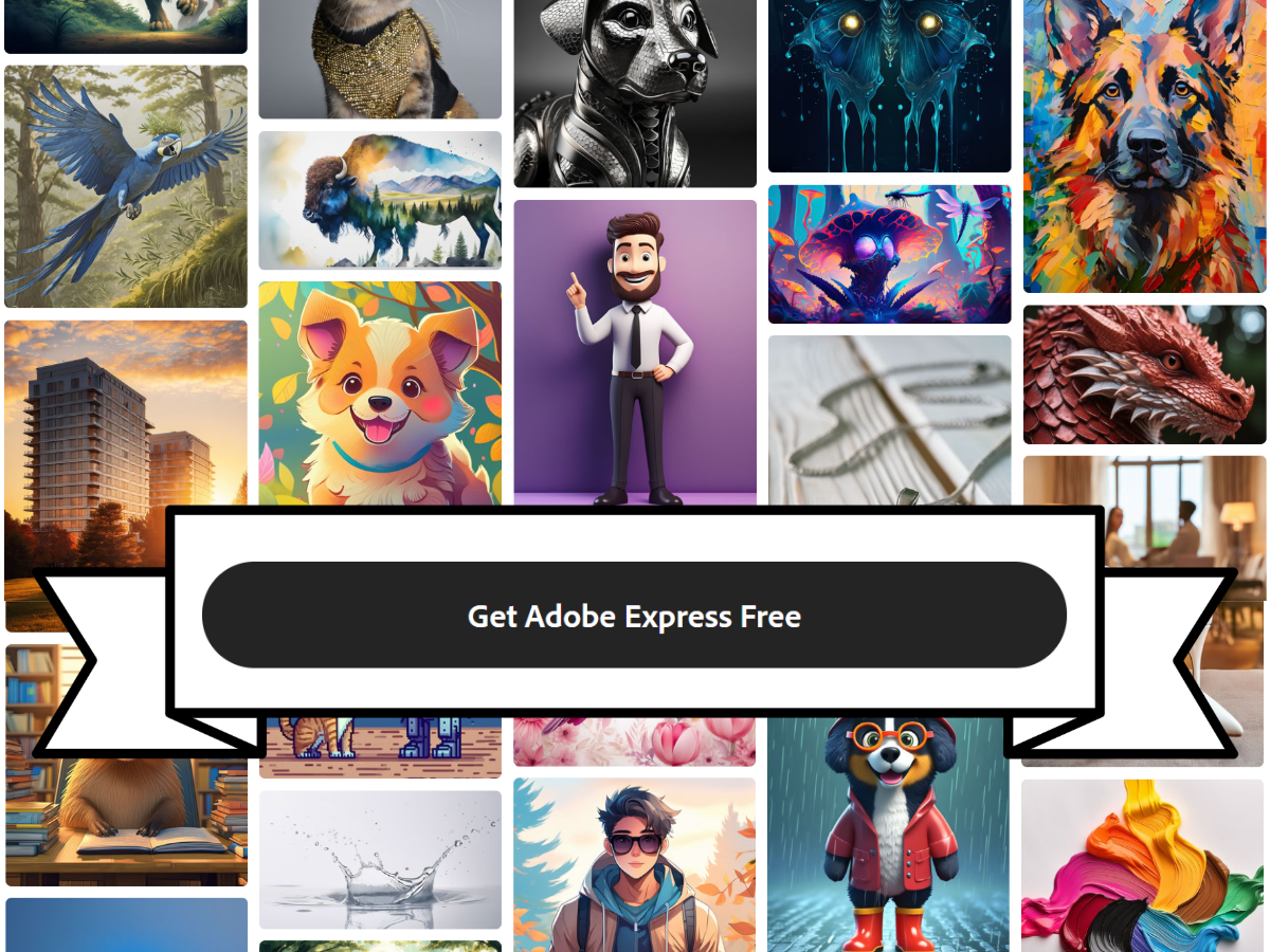 Adobe Express is FREE! + you get 25 FREE generative credits a month…