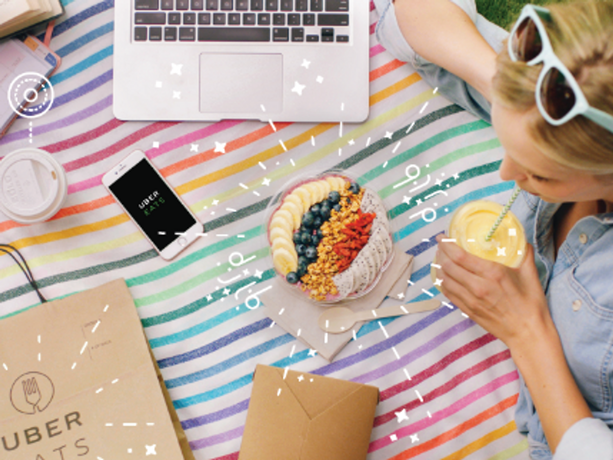 Let Uber Eats help supply your summer picnic staples 🍇🧀