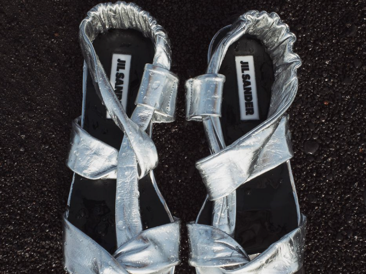METALLIC SANDALS