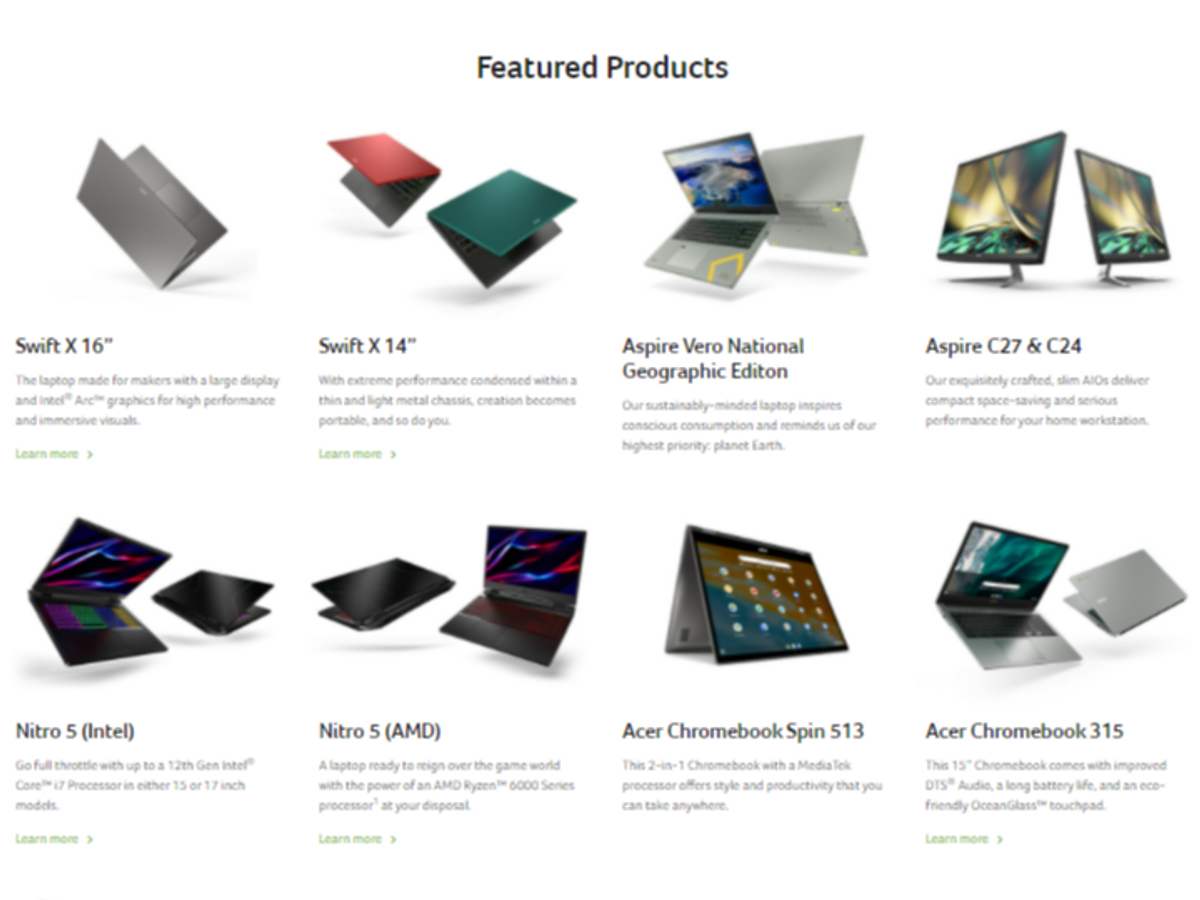 New Acer Products