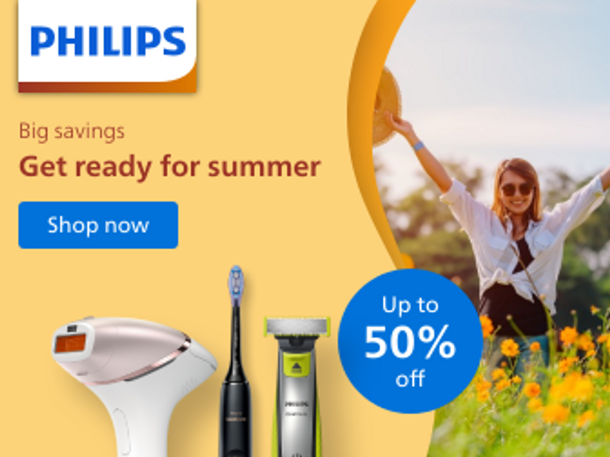 Jusqu'à -50% sur produits santé Philips!