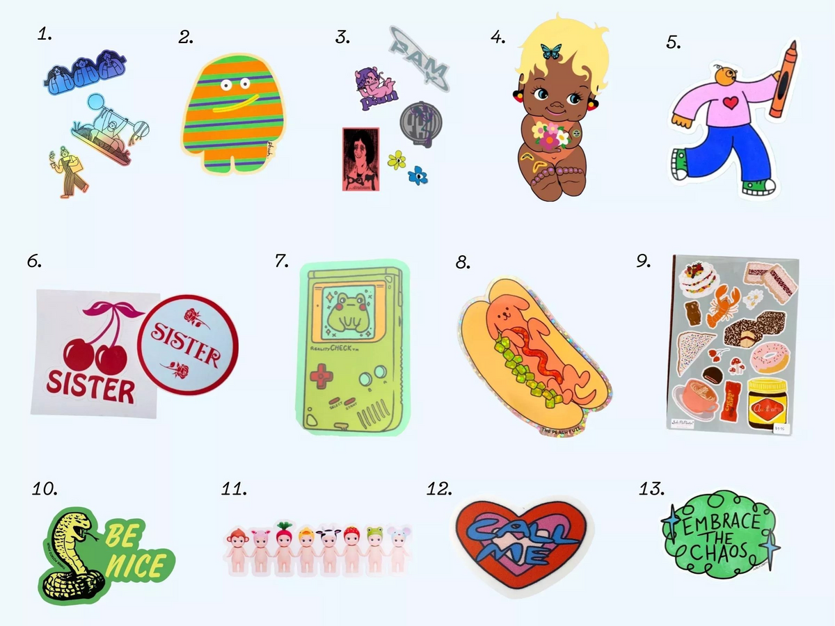 13 stickers to jazz up your laptop lid