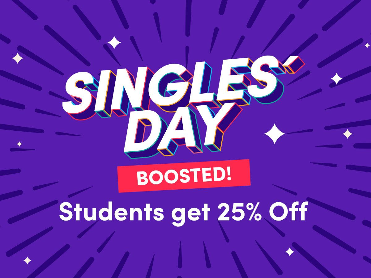 Singles Day weekend starts here! 🎉