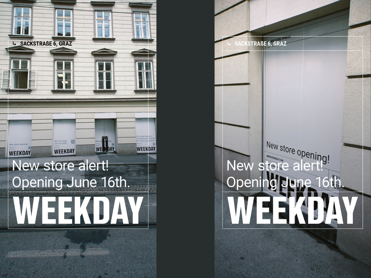 Neueröffnung des Ladens