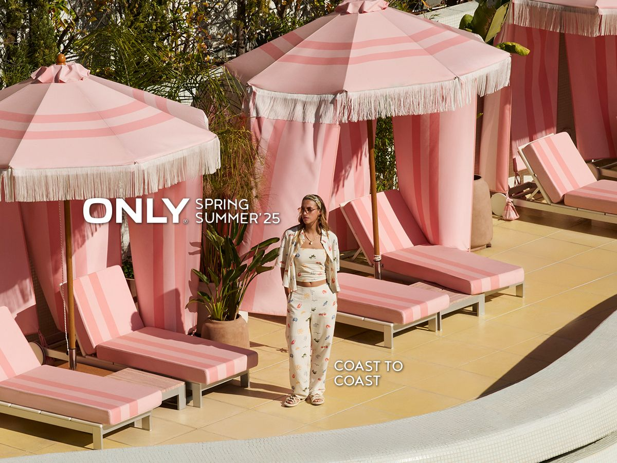 Ride the tide, coast to coast with ONLY SS’25! 🌊