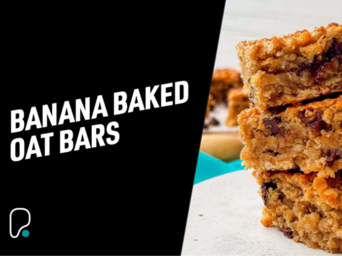 Banana Baked Oat Bars Recipe