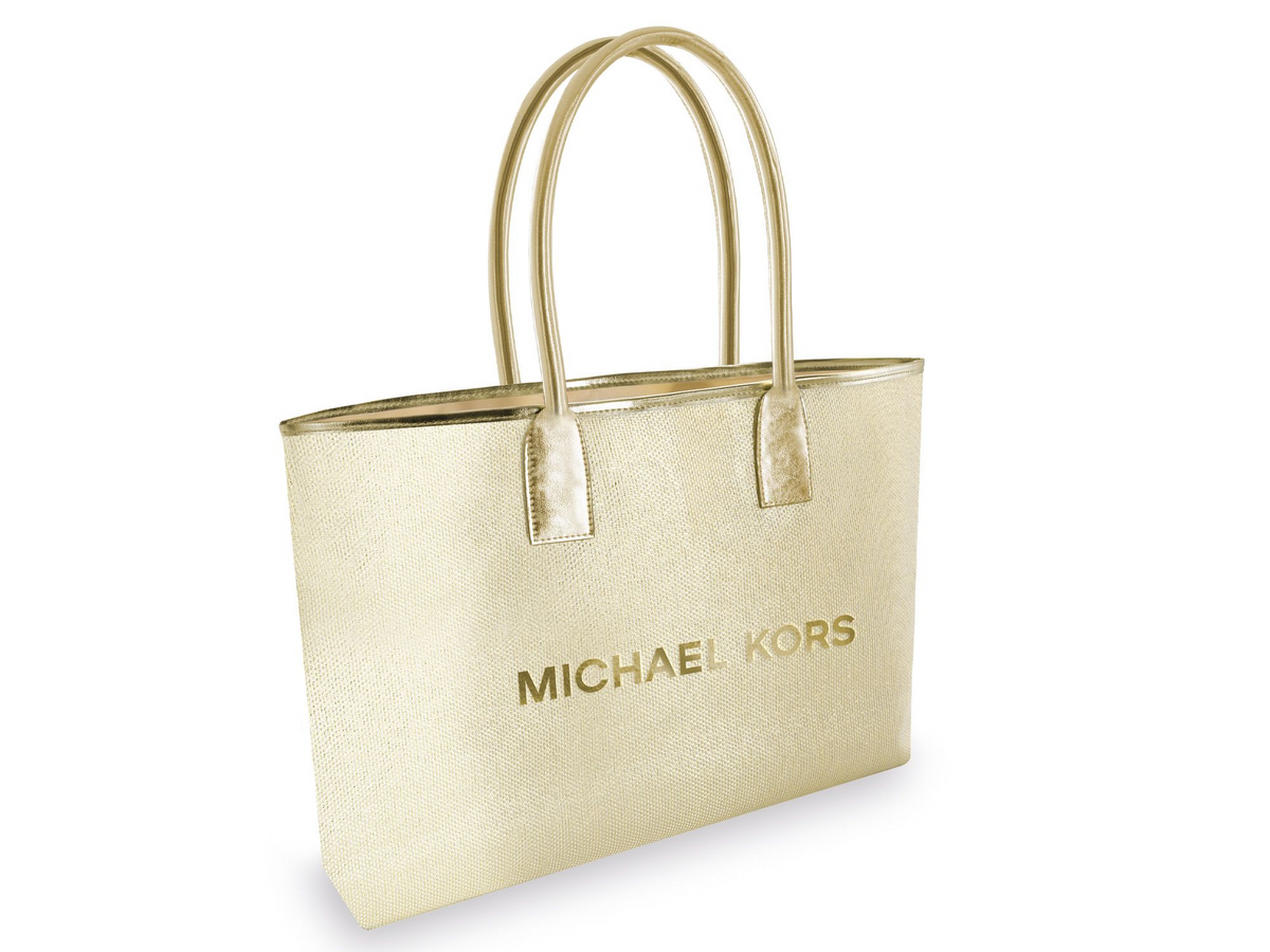 FREE MICHAEL KORS GOLD TOTE BAG