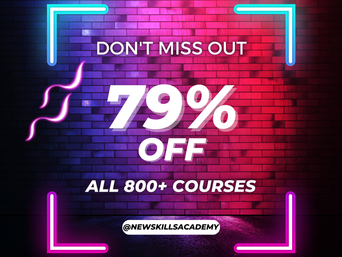 79% off all courses