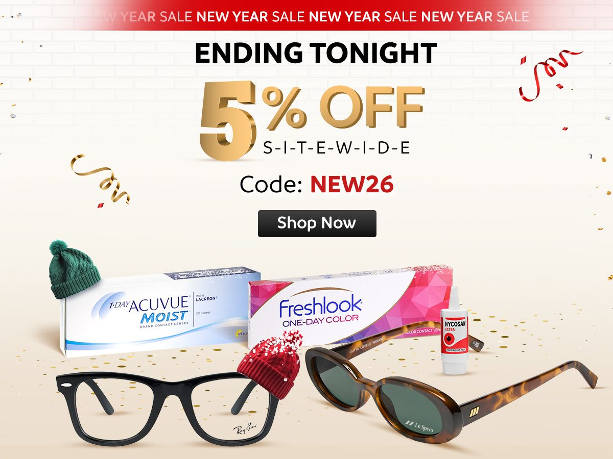 5% OFF ENDS TONIGHT😱