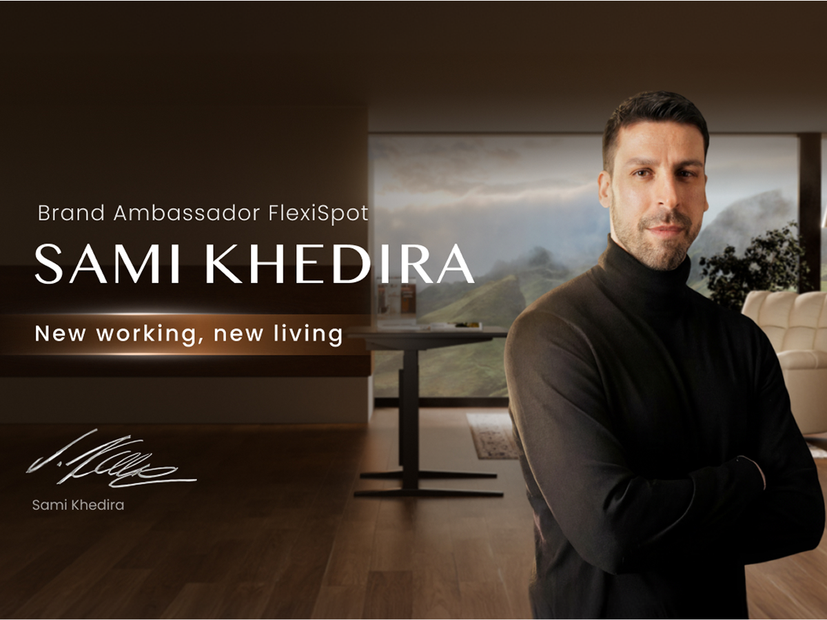 Siamo orgogliosi di annunciare Sami Khedira come primo ambasciatore di FlexiSpot E