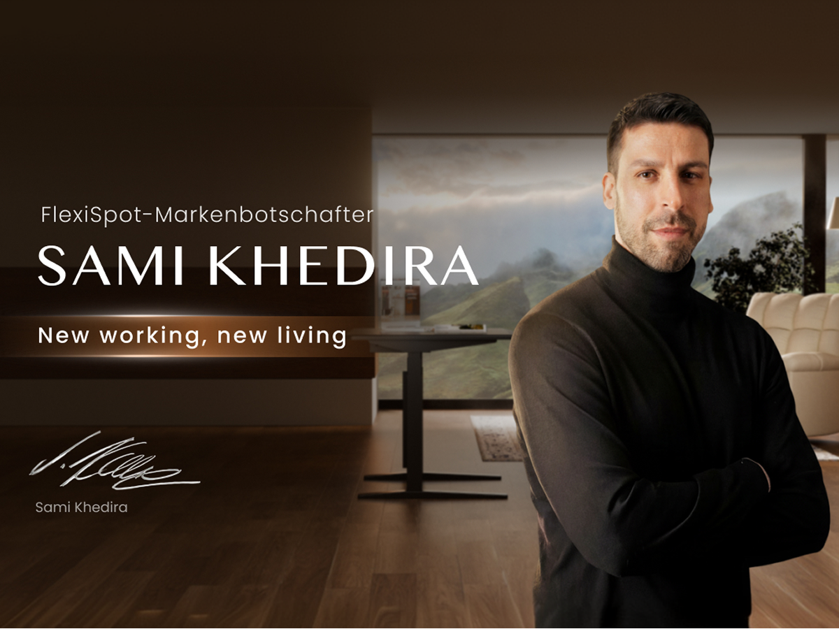 We are proud to announce Sami Khedira as the first ambassador of FlexiSpot Europe