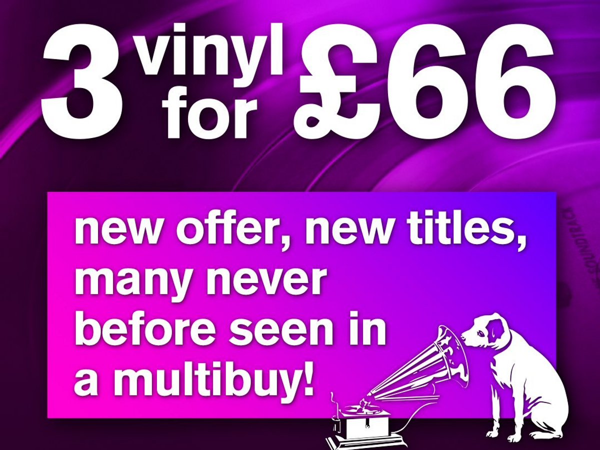 3 for £66 on selected vinyl!