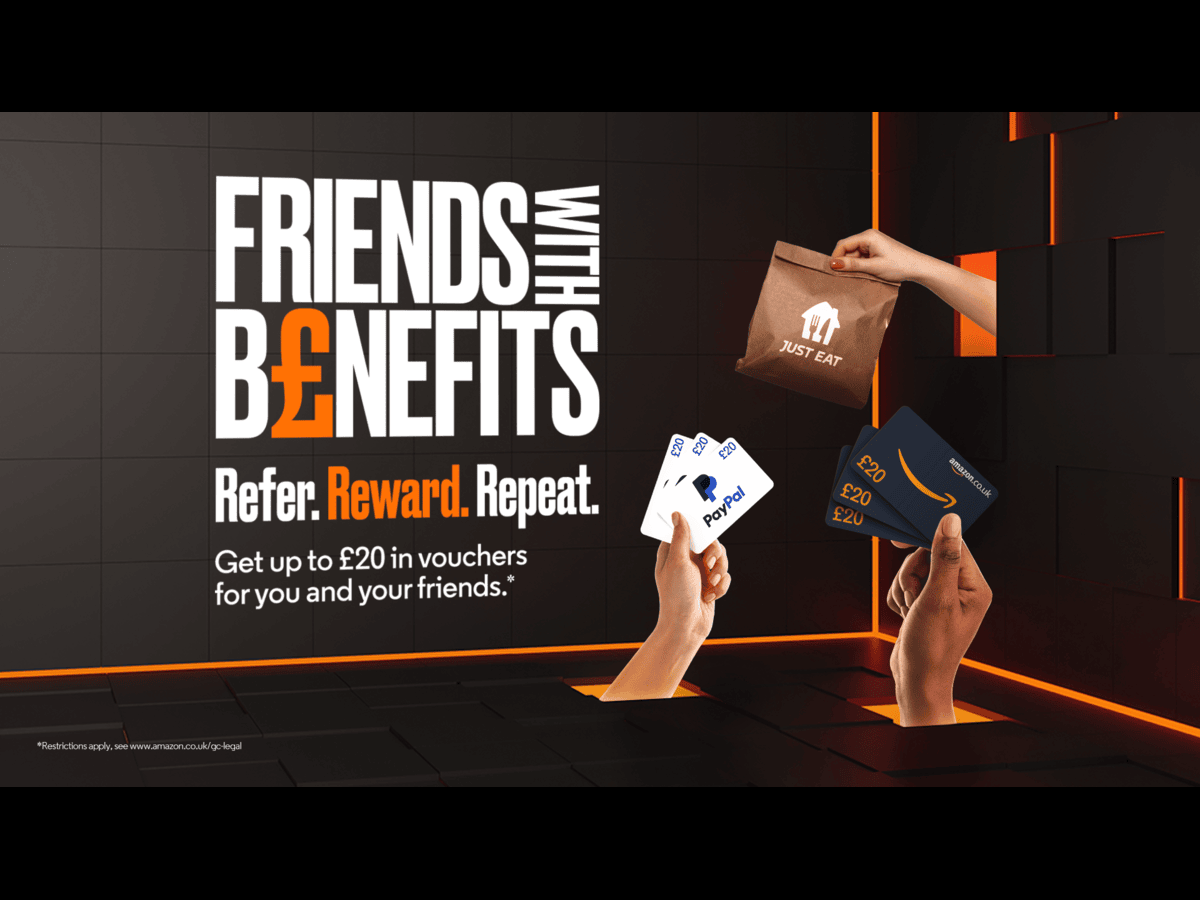 Invite your mates to VOXI Mobile and each get up to £20* in vouchers🤑