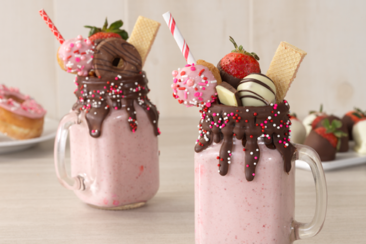 Strawberry Banana Milk Shake Recipe