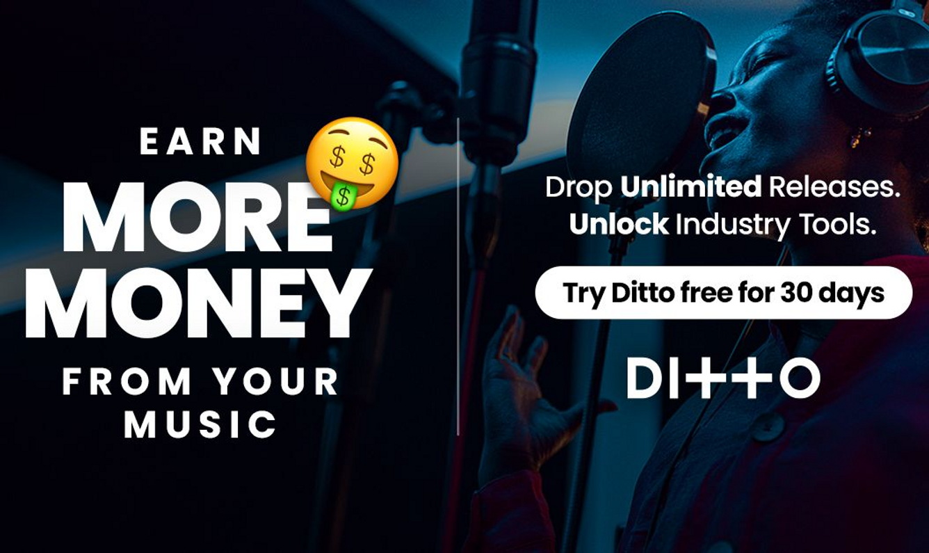 Ditto Music Ditto Music 30 Day Free Trial - UNiDAYS student discount  November 2023